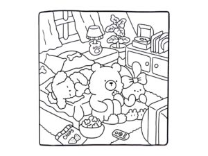 Desenho de Cozy Friends Desenho Colorir Imprimir 094