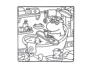 Desenho de Cozy Friends Desenho Colorir Imprimir 096