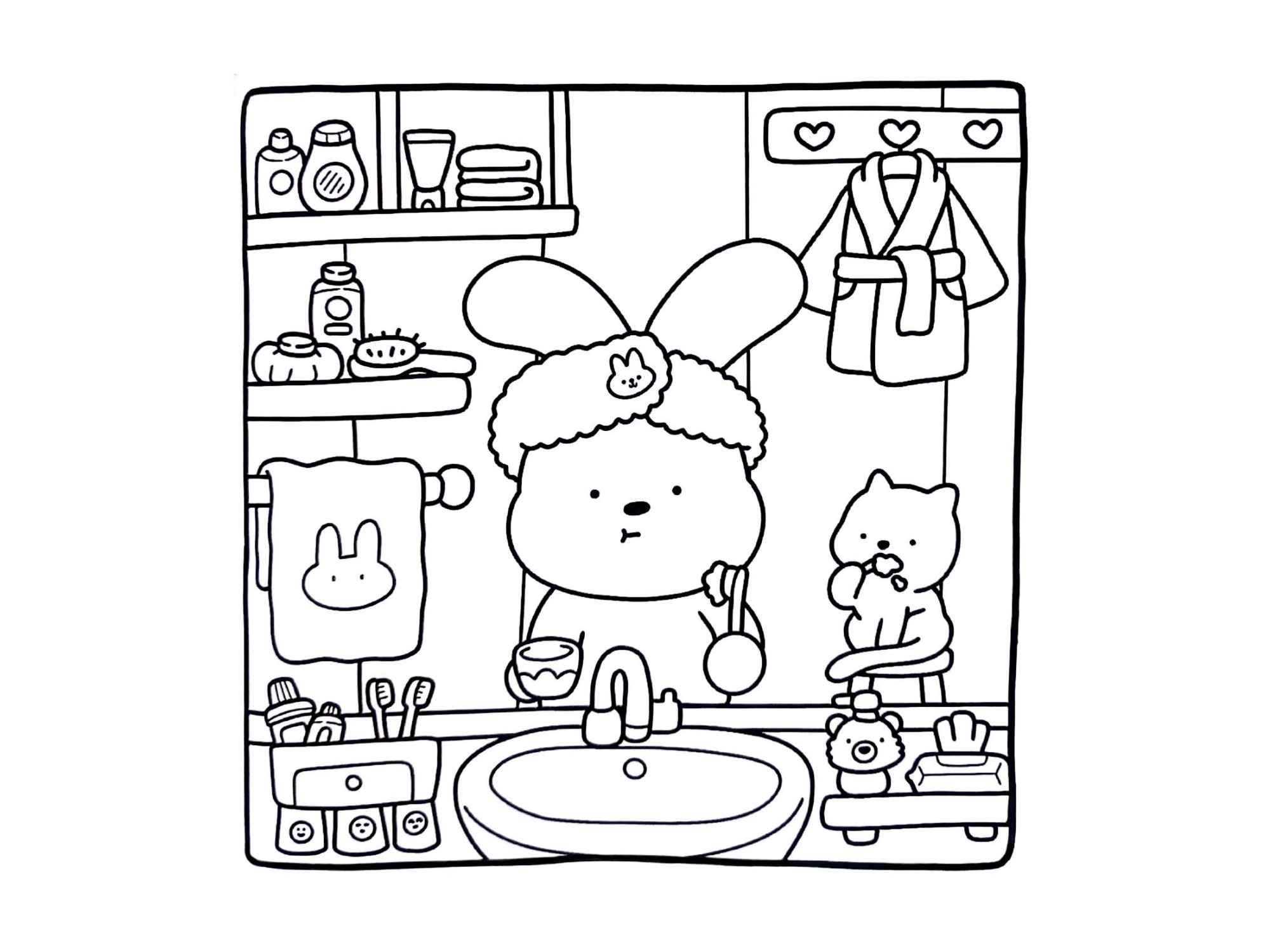 Desenho de Cozy Friends Desenho Colorir Imprimir 098