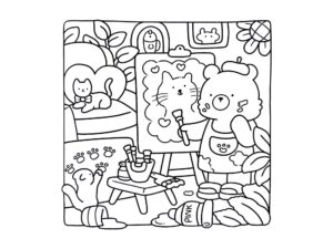 Desenho de Cozy Friends Desenho Colorir Imprimir 102