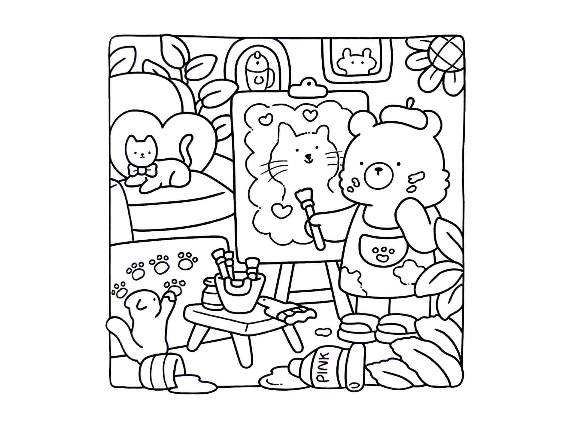 Desenho de Cozy Friends Desenho Colorir Imprimir 102