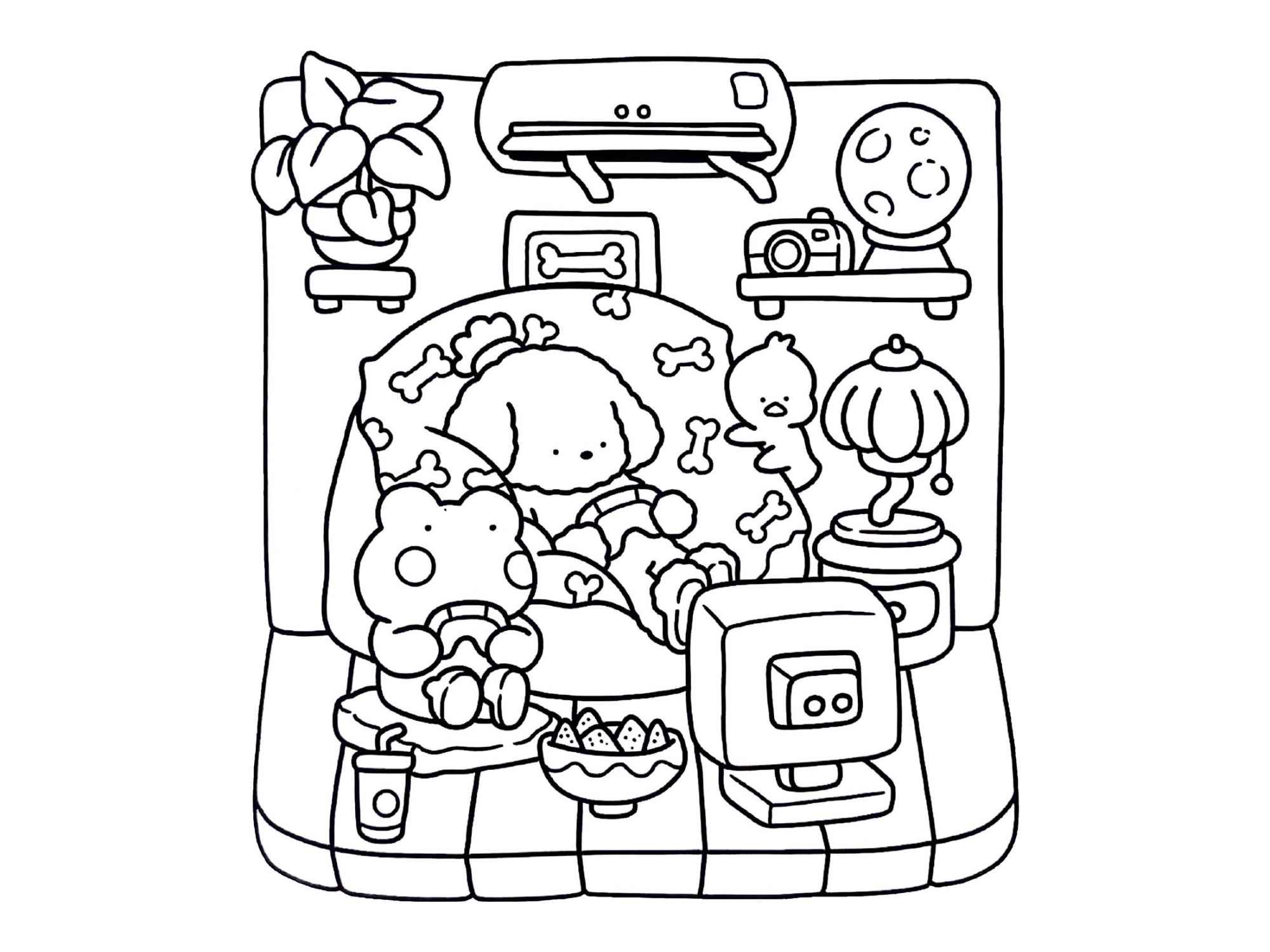 Desenho de Cozy Friends Desenho Colorir Imprimir 103