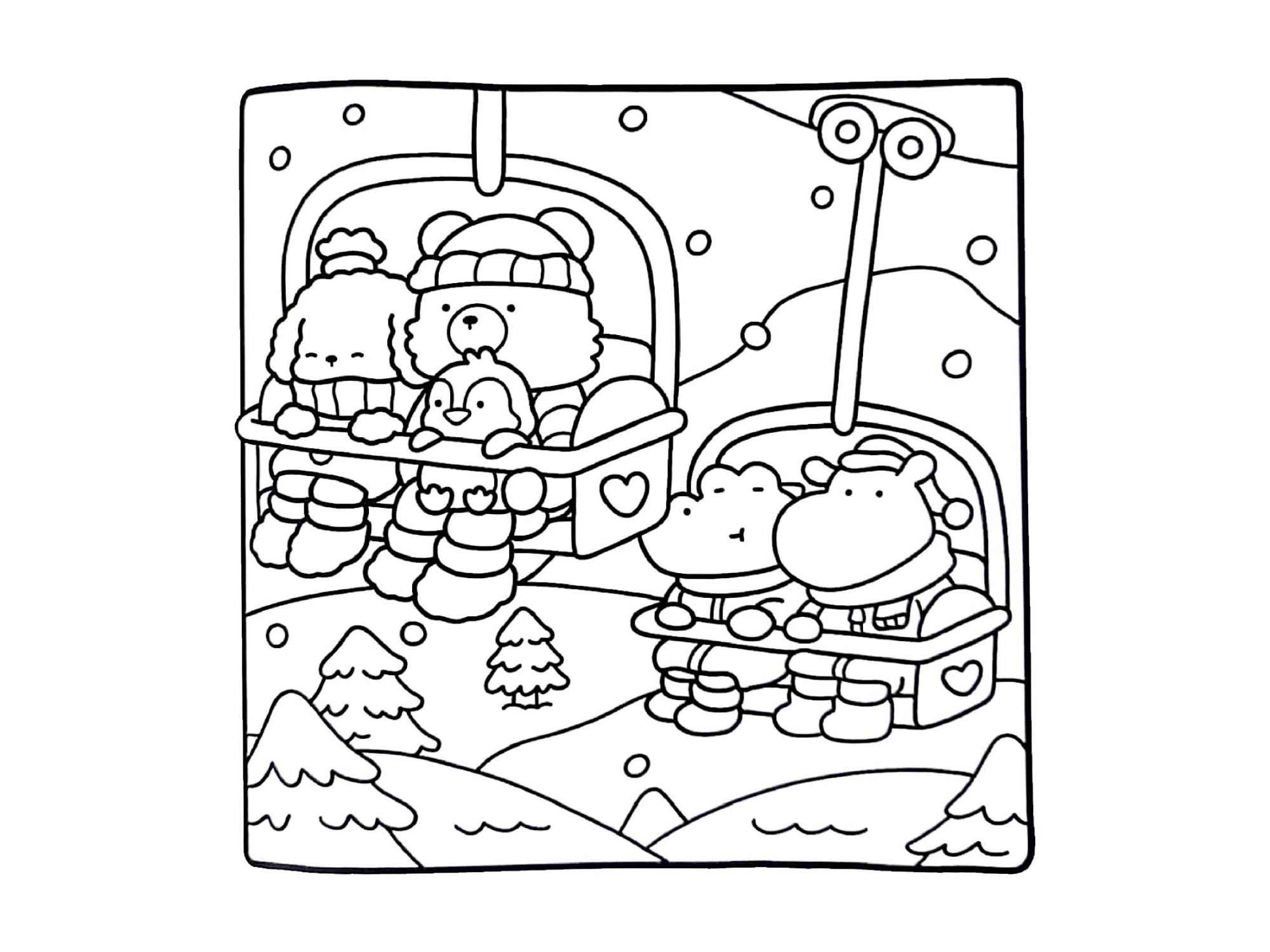 Desenho de Cozy Friends Desenho Colorir Imprimir 105