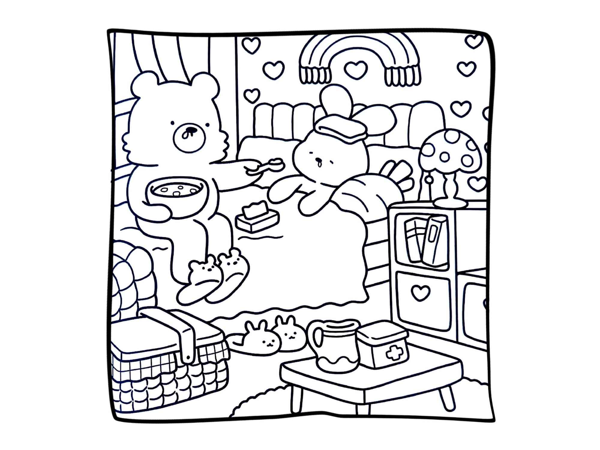 Desenho de Cozy Friends Desenho Colorir Imprimir 109