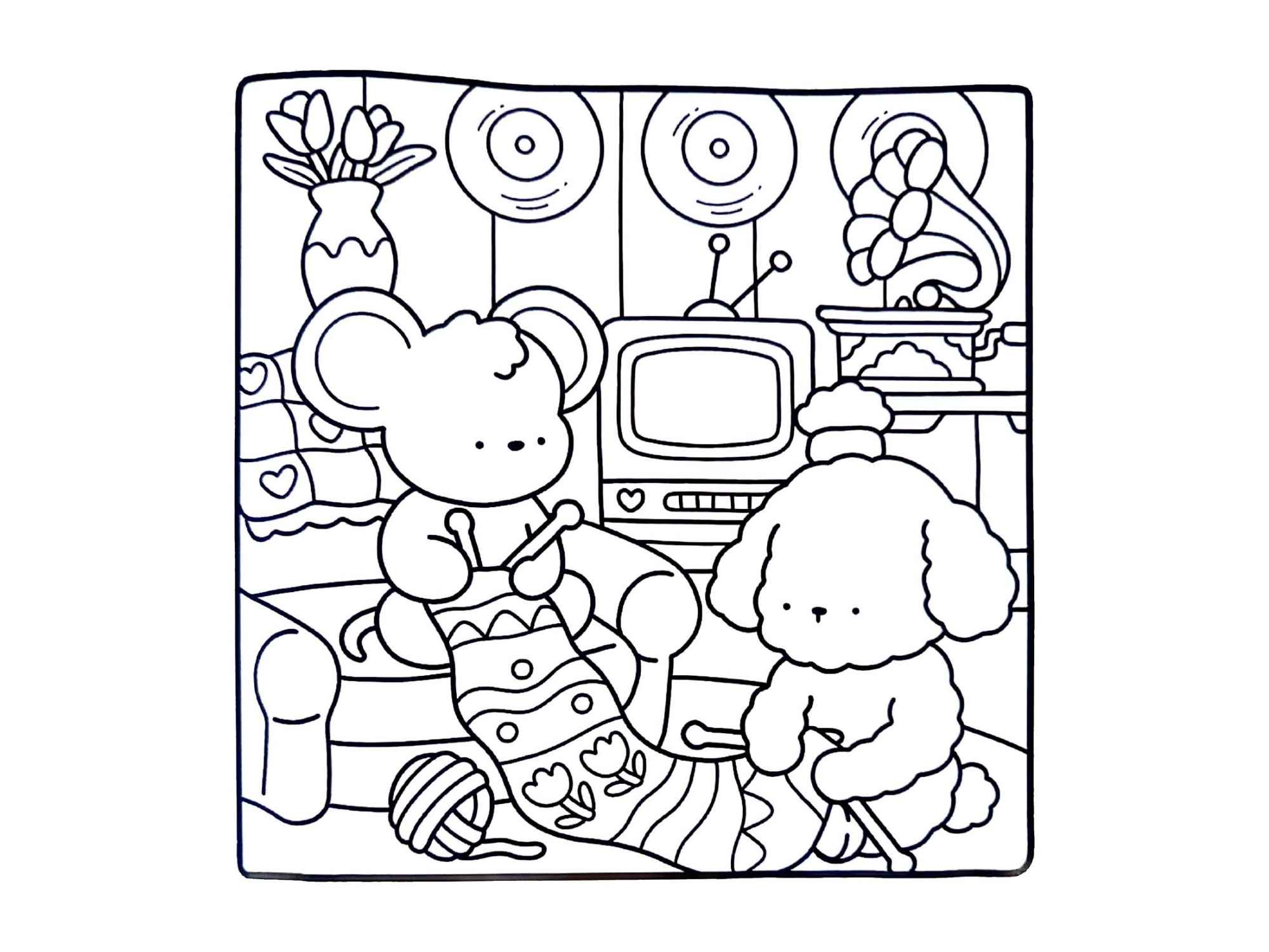 Desenho de Cozy Friends Desenho Colorir Imprimir 111