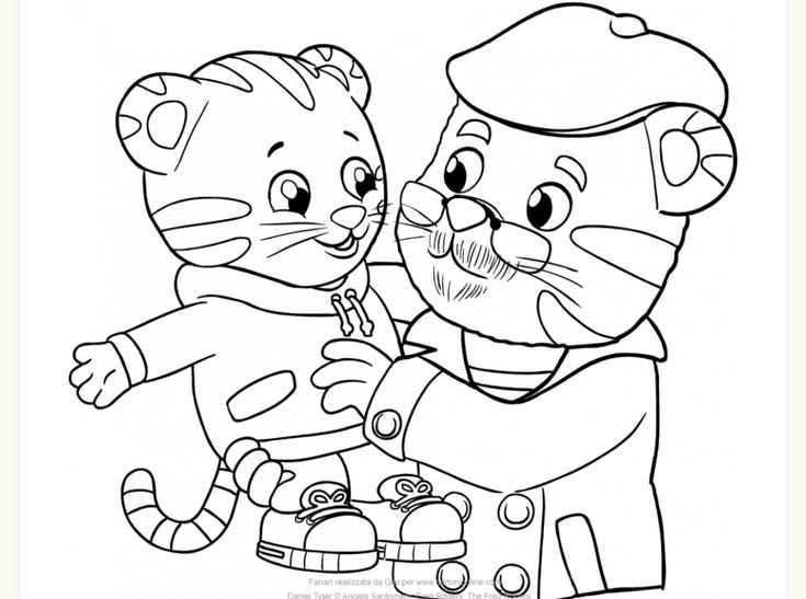 Desenho de Daniel Tigre Desenho Colorir Imprimir 04