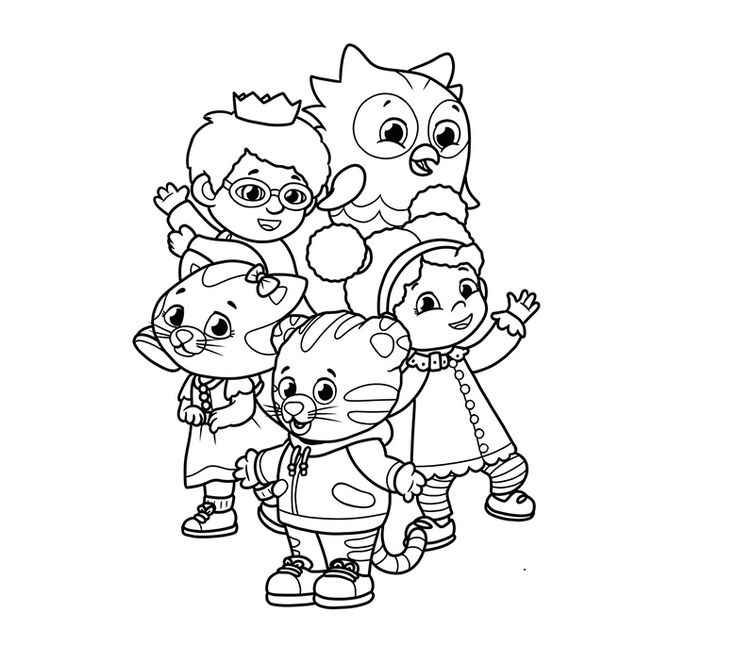 Desenho de Daniel Tigre Desenho Colorir Imprimir 05