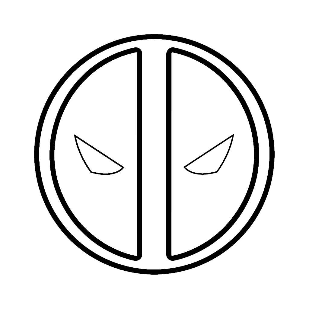 Desenho de Deadpool Desenho Colorir Imprimir 039