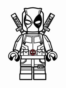 Desenho de Deadpool Desenho Colorir Imprimir 047