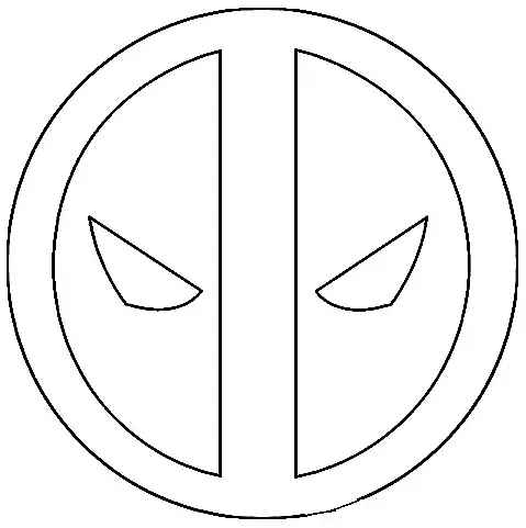 Desenho de Deadpool Desenho Colorir Imprimir 067