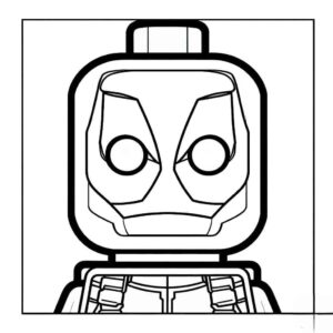 Desenho de Deadpool Desenho Colorir Imprimir 097