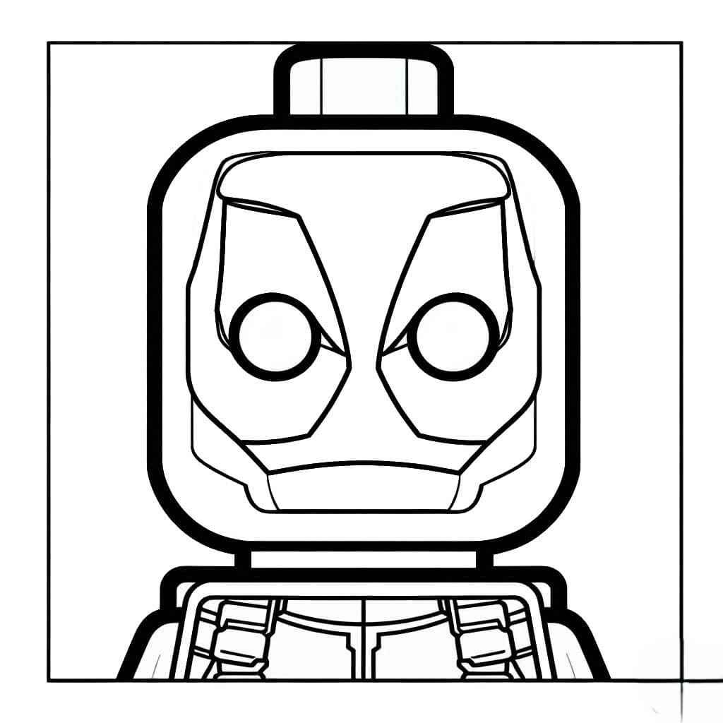 Desenho de Deadpool Desenho Colorir Imprimir 097