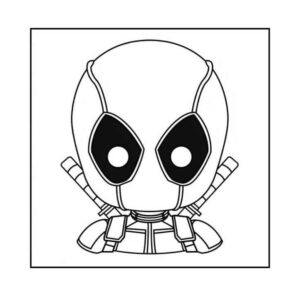 Desenho de Deadpool Desenho Colorir Imprimir 103