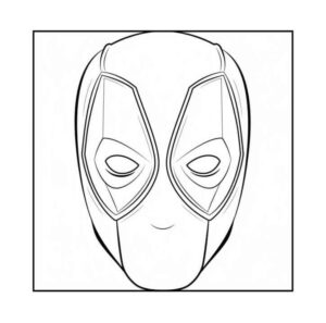 Desenho de Deadpool Desenho Colorir Imprimir 104