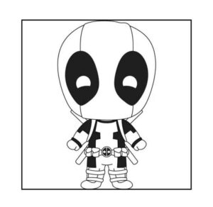 Desenho de Deadpool Desenho Colorir Imprimir 106