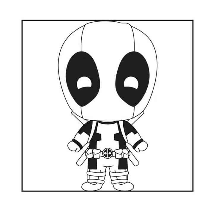 Desenho de Deadpool Desenho Colorir Imprimir 106