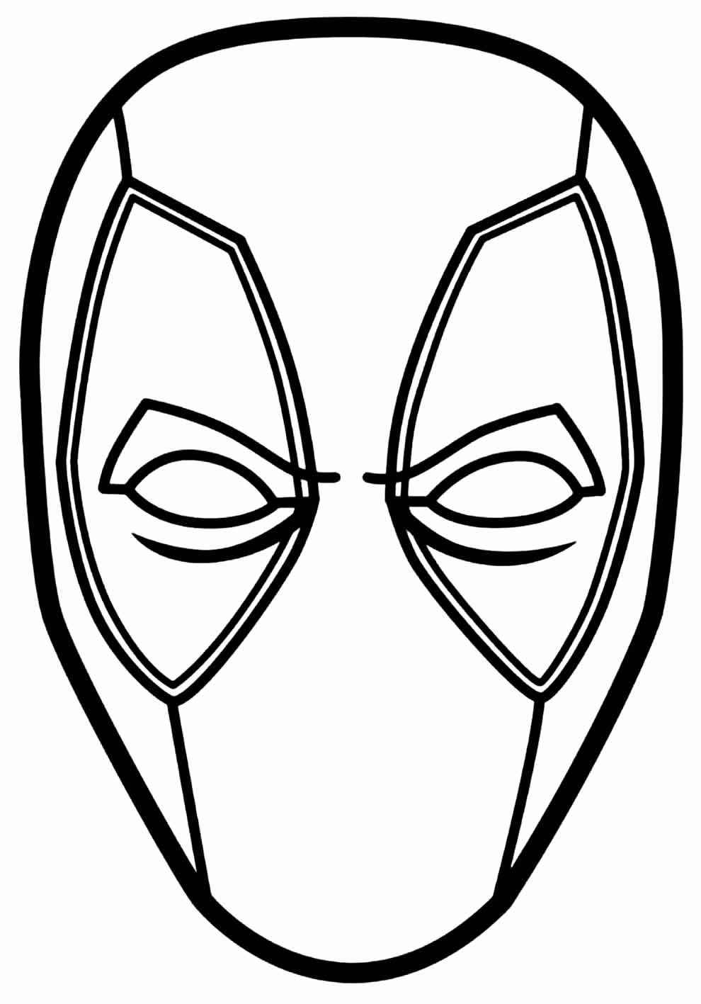 Desenho de Deadpool Desenho Colorir Imprimir 133