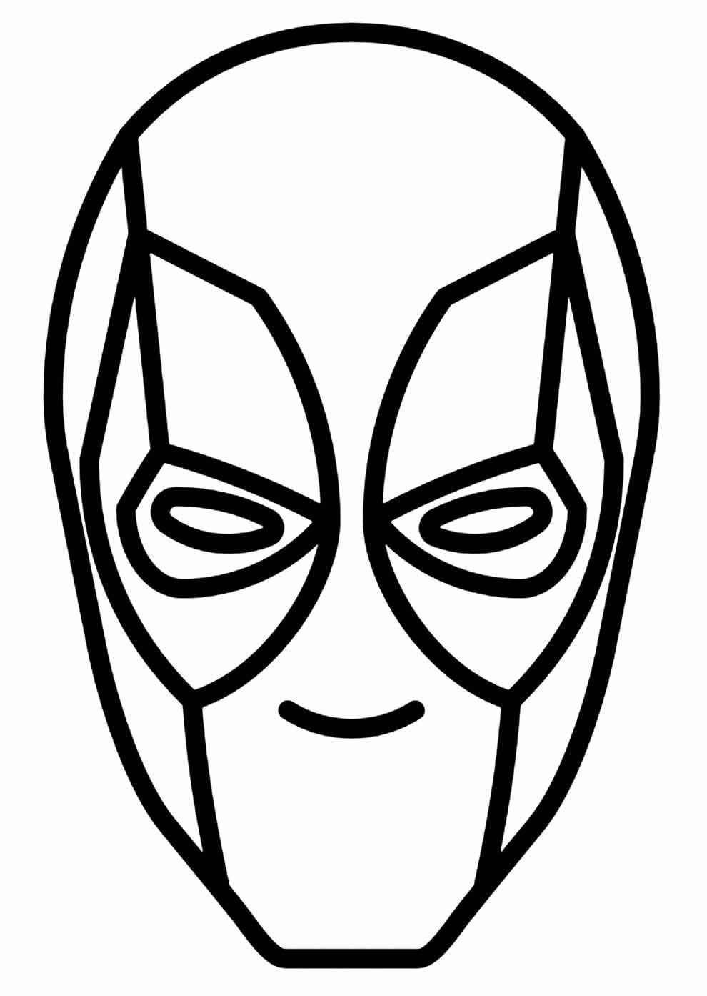 Desenho de Deadpool Desenho Colorir Imprimir 134