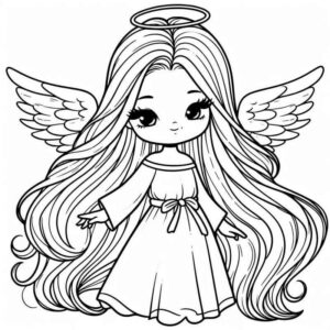 Desenho de Desenho Anjo Encantador Detalhes
