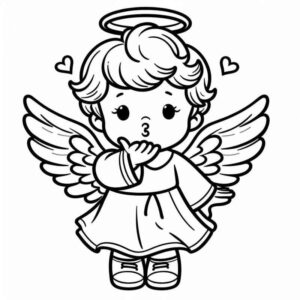 Desenho de Desenho Anjo Fofinho Infantil