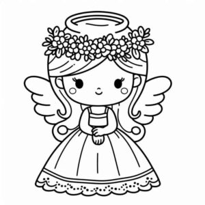 Desenho de Desenho Anjo Fofo Cartunesco