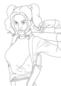 Desenho de Desenho Arlequina 7 Para Colorir