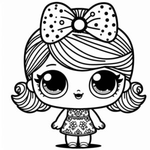 Desenho de Desenho Boneca Lol Detalhada