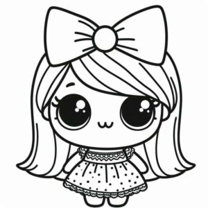 Desenho de Desenho Boneca Lol Estilo Cute