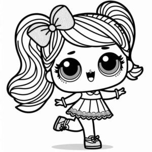 Desenho de Desenho Boneca Lol Surprise Colorir