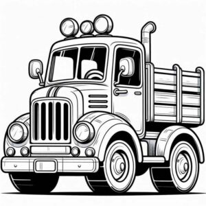 Desenho de Desenho Caminhao Detalhado Para Colorir