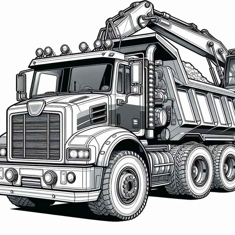 Desenho de Desenho Caminhao Reboque Robusto