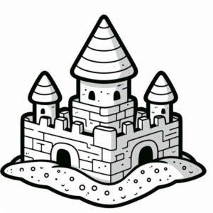 Desenho de Desenho Castelo Lindo Para Colorir