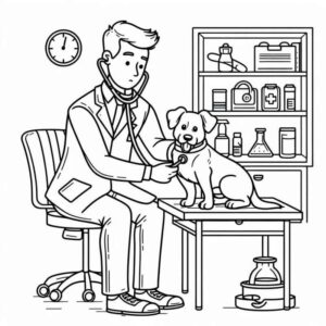 Desenho de Desenho Clinica Veterinaria