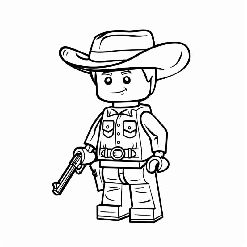 Desenho de Desenho Cowboy Lego