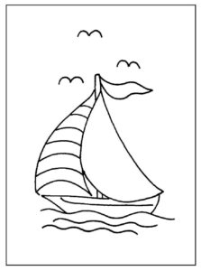 Desenho de Desenho De Barco Para Colorir 11