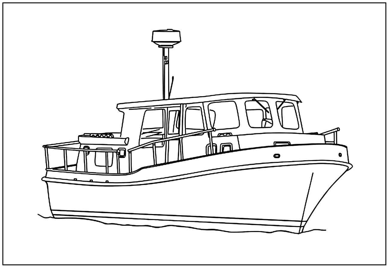 Desenho de Desenho De Barco Para Colorir 12