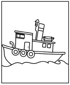 Desenho de Desenho De Barco Para Colorir 14