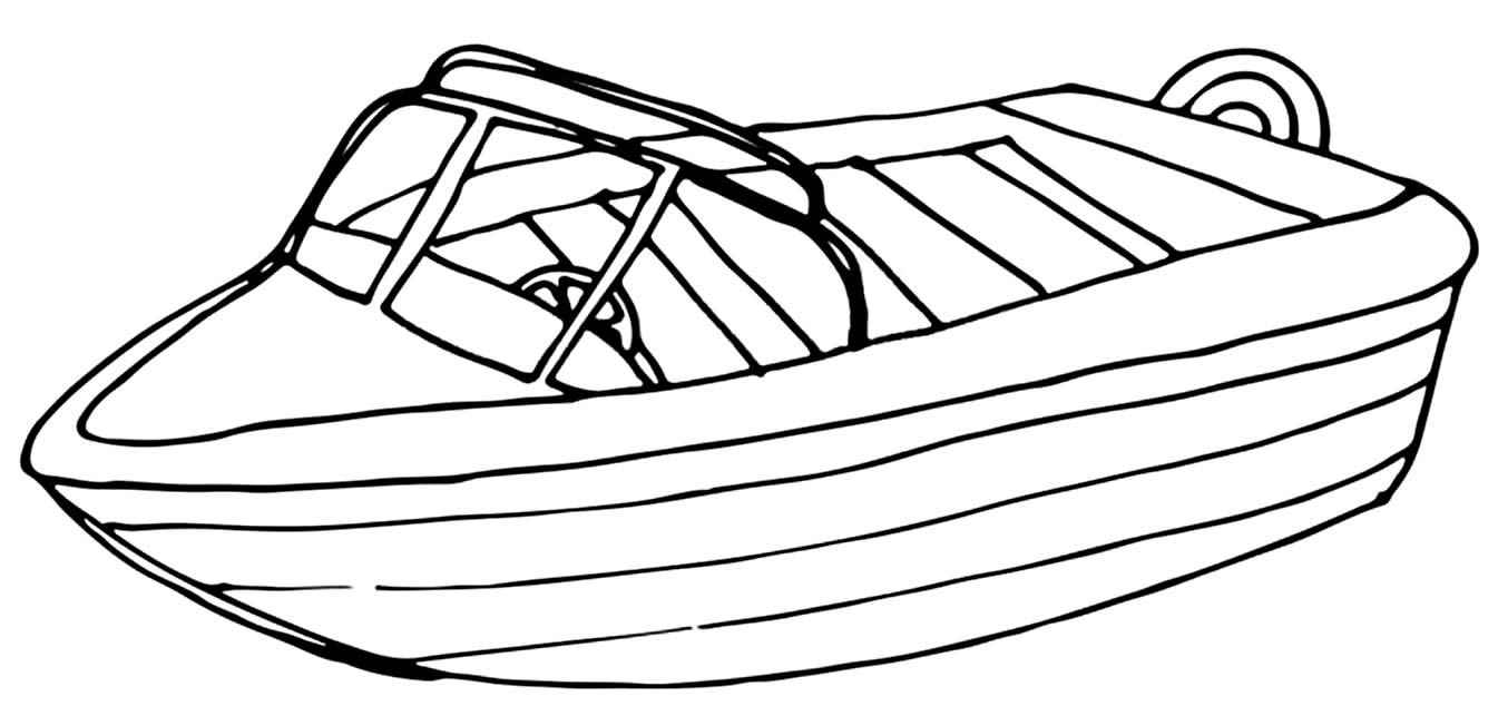 Desenho de Desenho De Barco Para Colorir 2