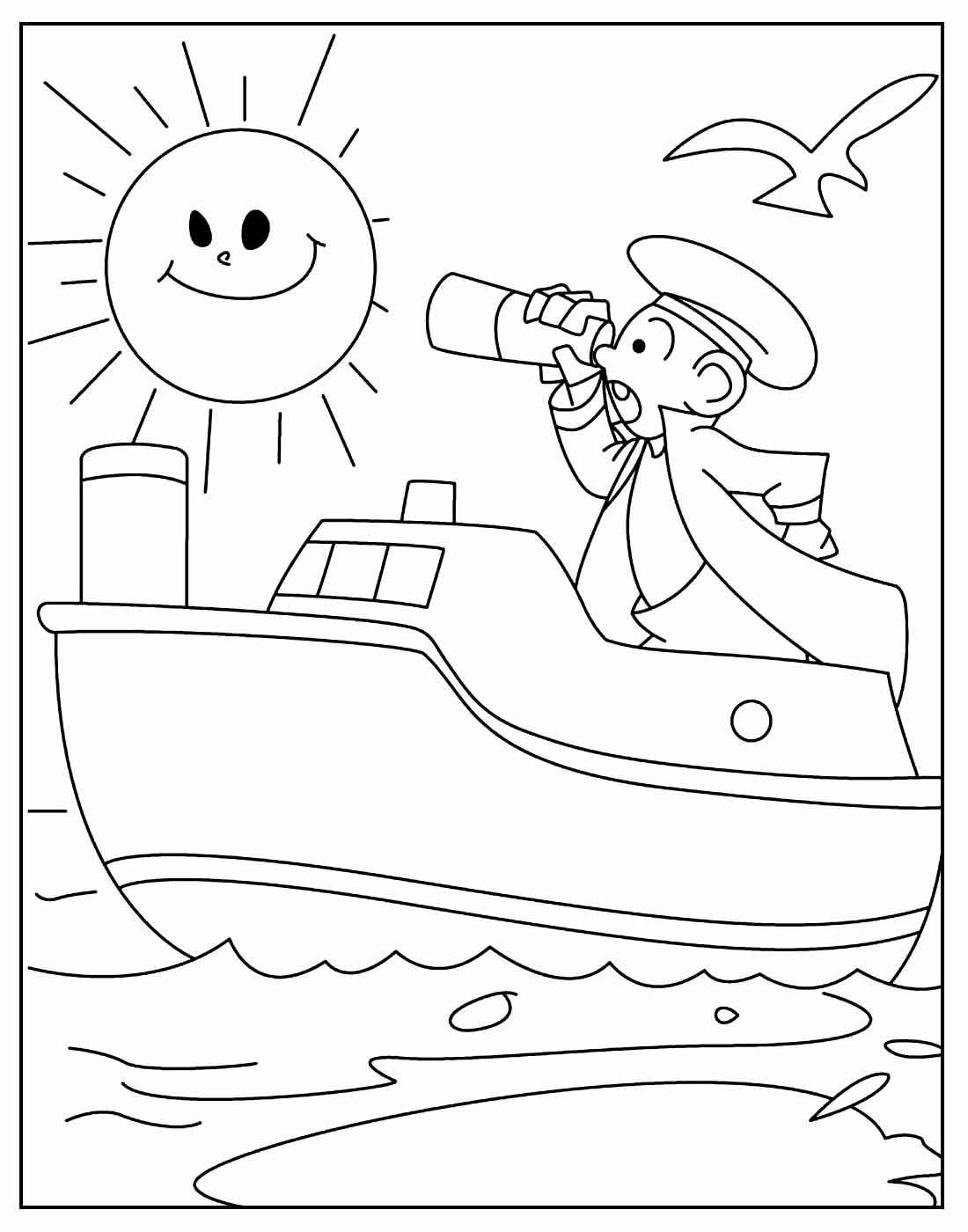 Desenho de Desenho De Barco Para Pintar 11