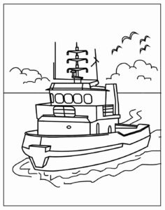 Desenho de Desenho De Barco Para Pintar 9