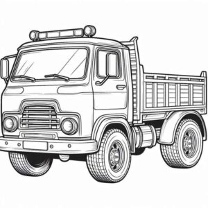 Desenho de Desenho Detalhado Caminhao