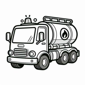 Desenho de Desenho Detalhado Caminhao Tanque