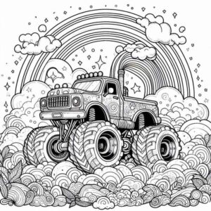 Desenho de Desenho Detalhado Monster Truck