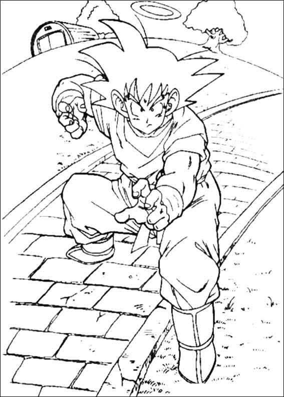 Desenho de Desenho Dragon Ball Z Para Colorir Goku Kaio