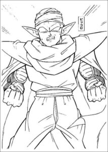 Desenho de Desenho Dragon Ball Z Para Colorir Piccolo Luta