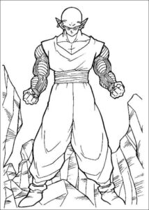 Desenho de Desenho Dragon Ball Z Para Colorir Piccolo Pose