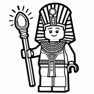 Desenho de Desenho Farao Lego Para Colorir