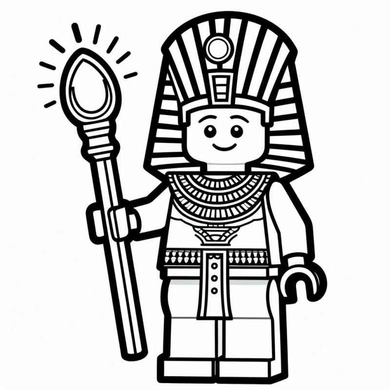 Desenho de Desenho Farao Lego Para Colorir
