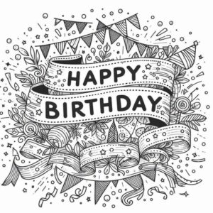 Desenho de Desenho Festa Aniversario Colorir