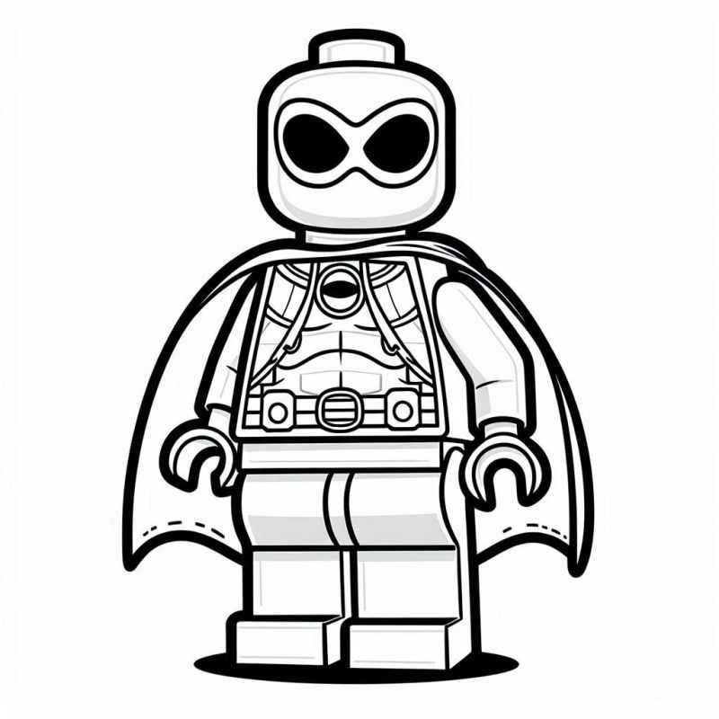 Desenho de Desenho Heroi Lego Mascarado